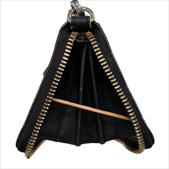 Michael Kors Multi Grain Wallet in Black and Gold Tone Hardware - Picture 6 of 9